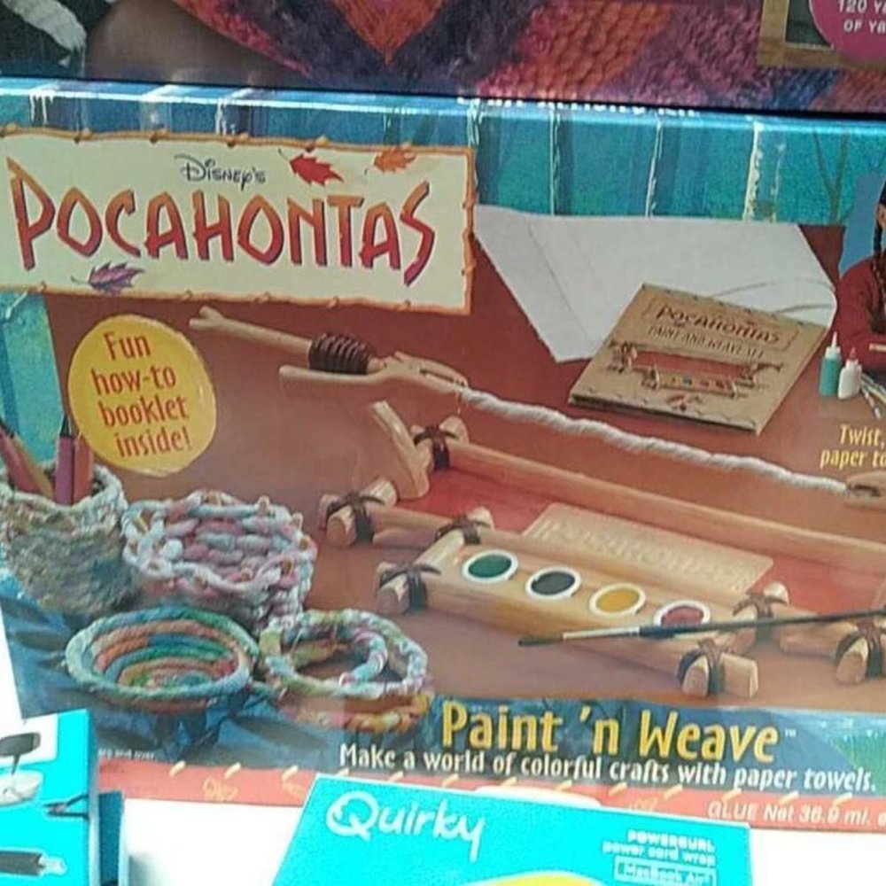 Vintage Sealed Disney Pocahontas Paint 'n Weave Activity kit